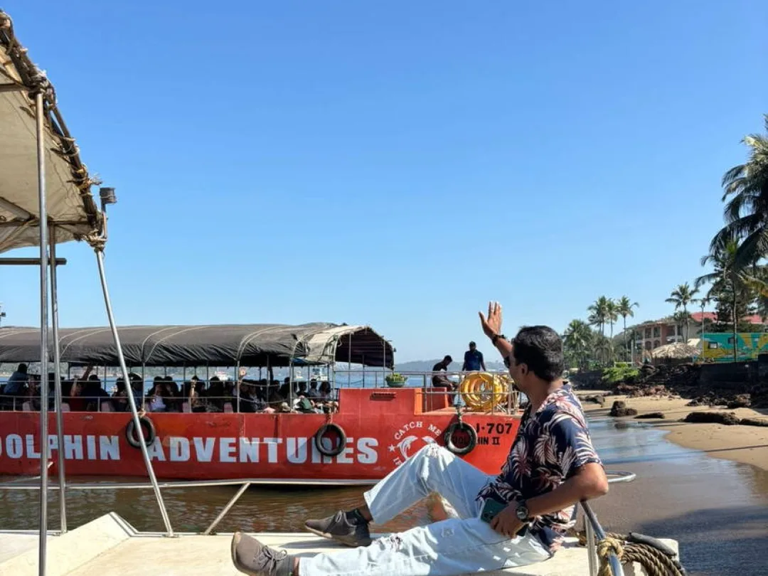 Boat ride to Grand Island on the Arabian Sea, Goa