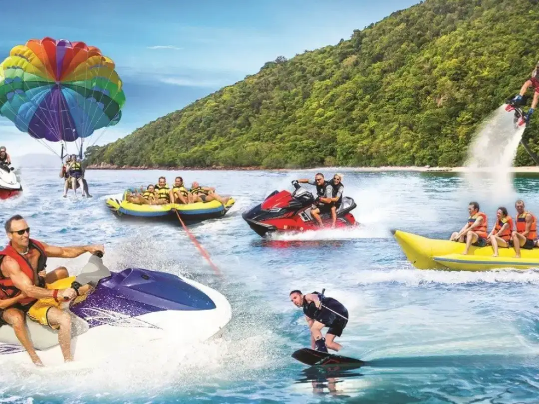 Jet ski and watersports on the Mandovi backwaters, Goa