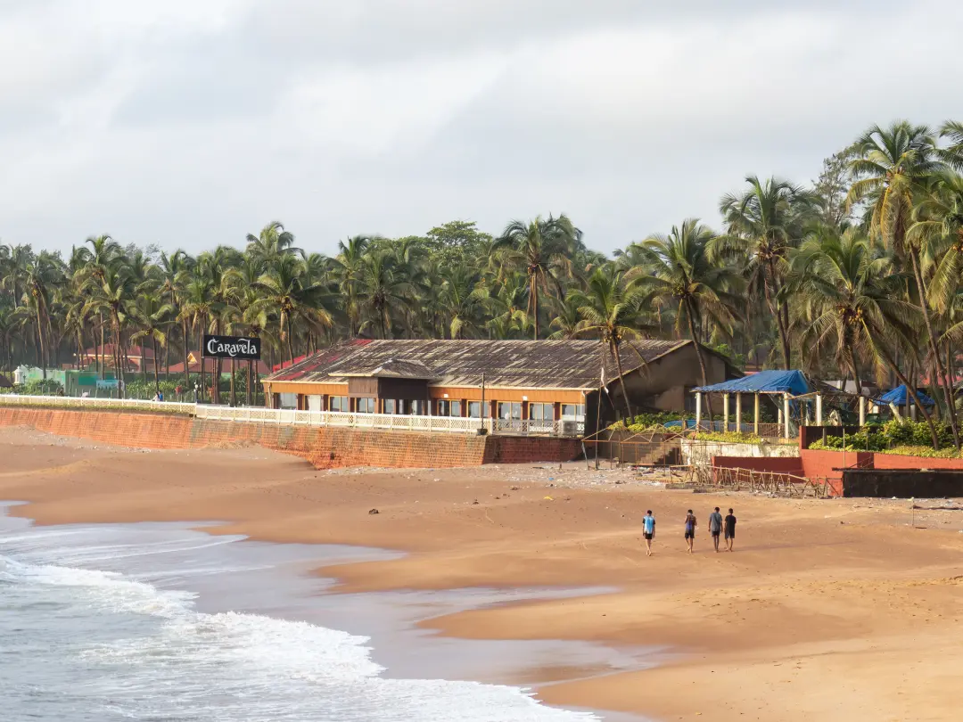 Sinquerim Beach with Fort Aguada in the background, Goa